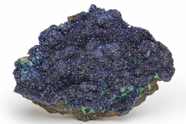 Sparkling Azurite and Malachite Crystal Association - China #217712